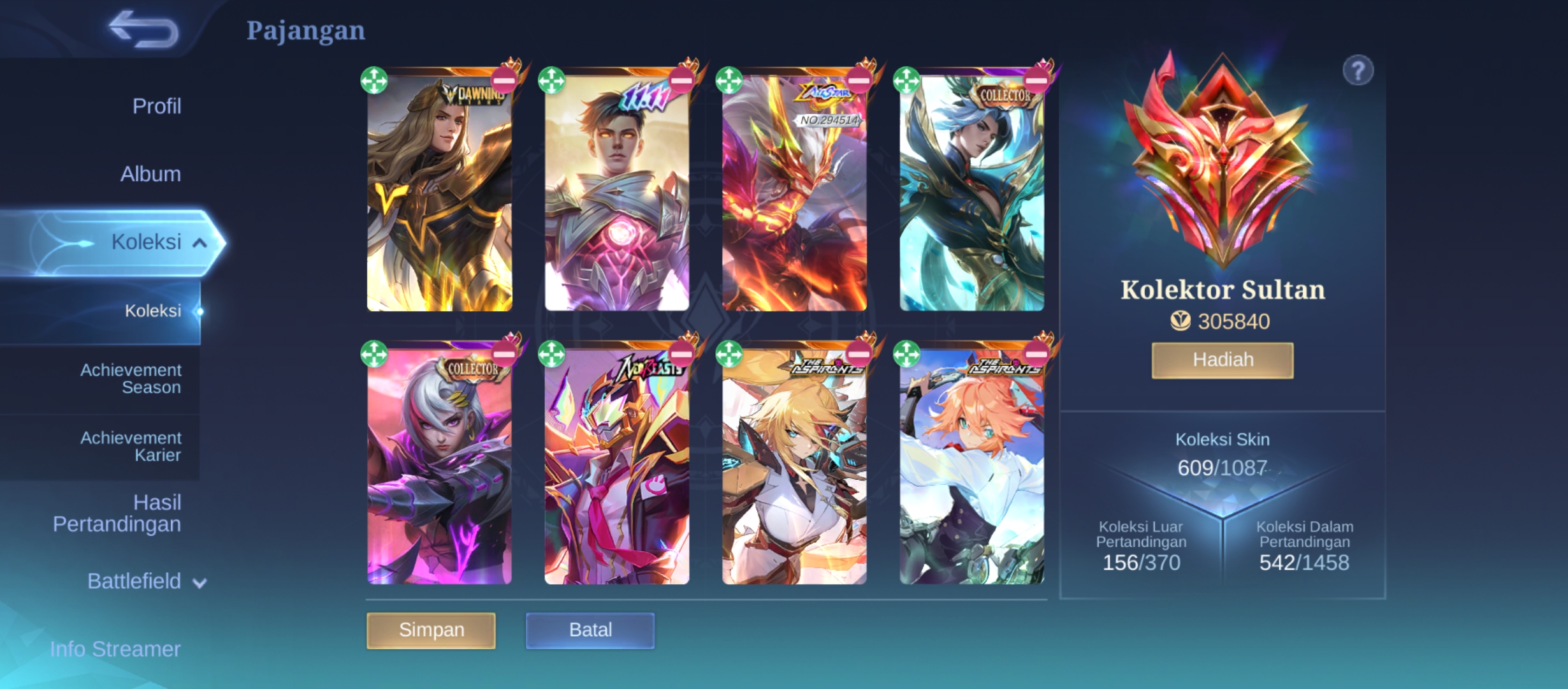mobile legend seasons akhirn imortal bisa ganti gmail