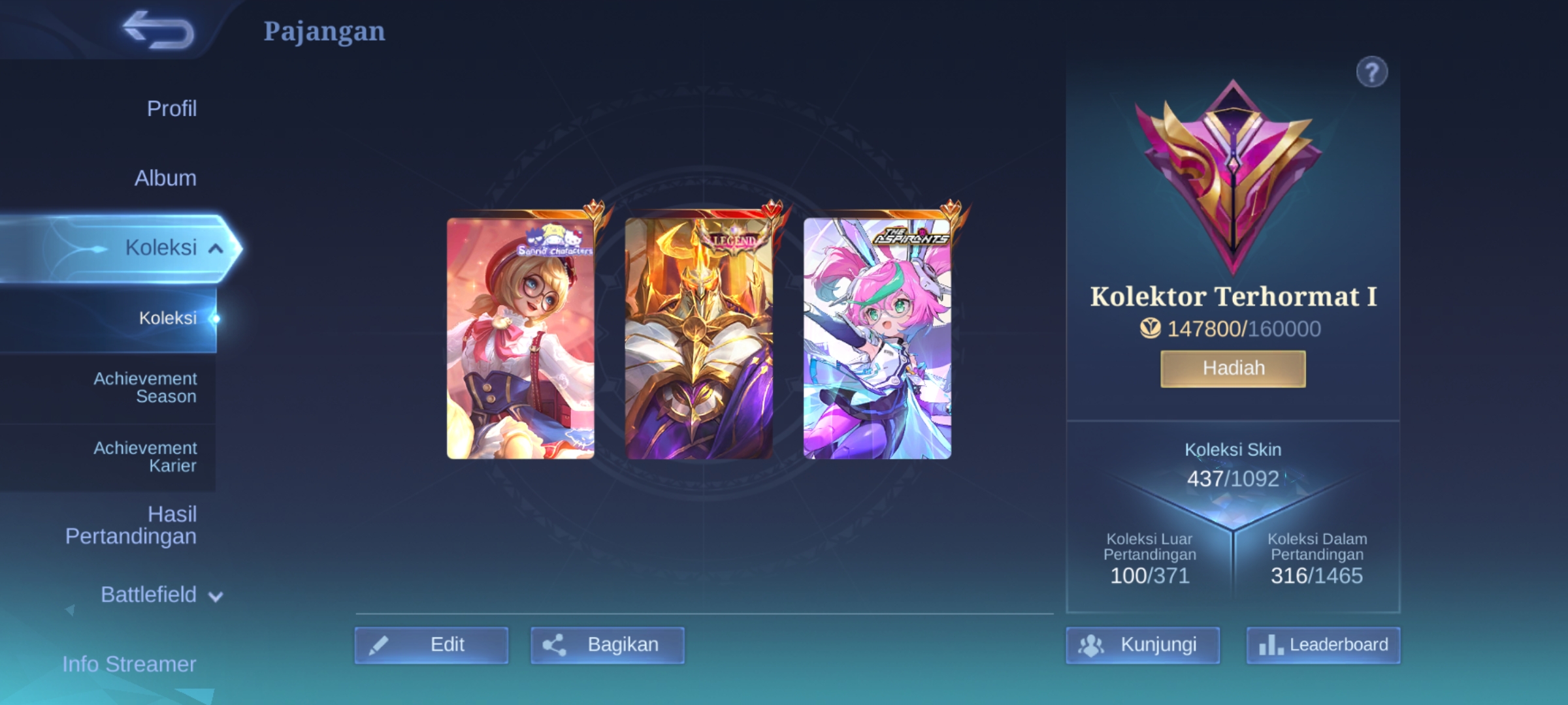 Jual account mobile legends bangbang