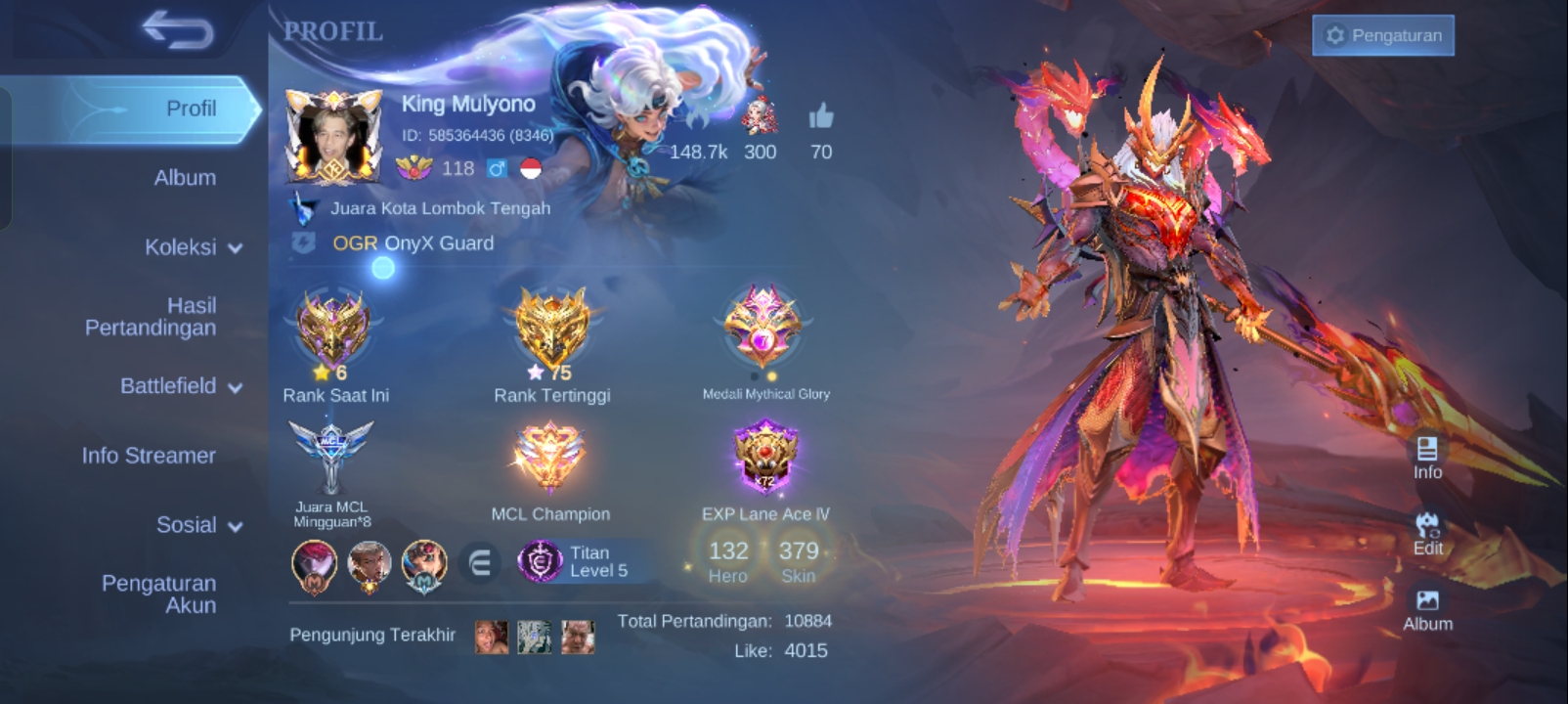 Mythic, high rank mythical glory