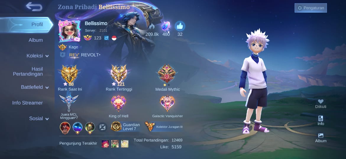 GLORY RANK | JURAGAN 3 | FREE SKIN LEGEND 1