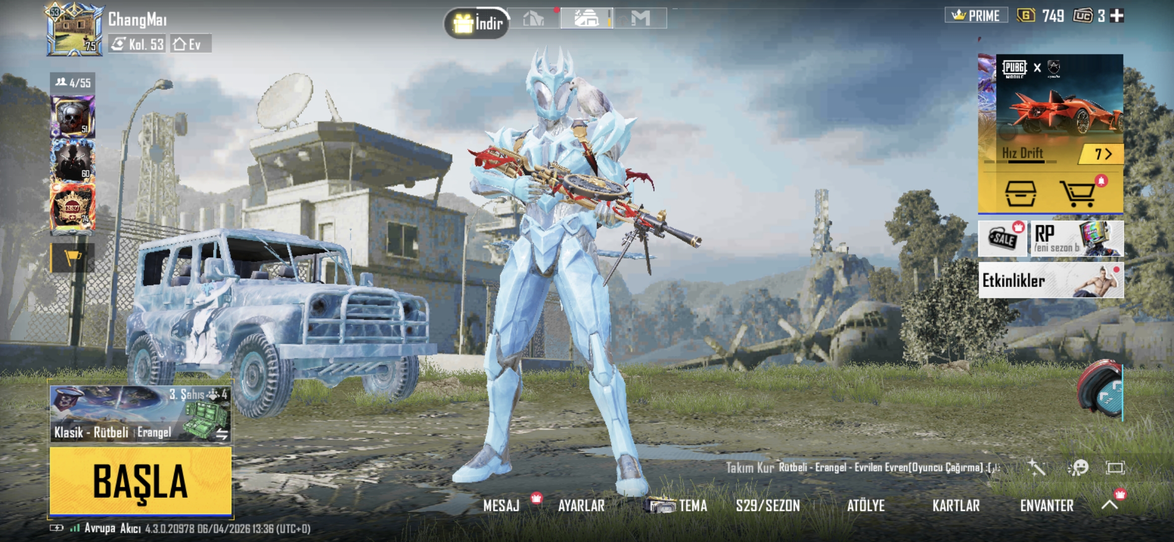 Player account with good content
