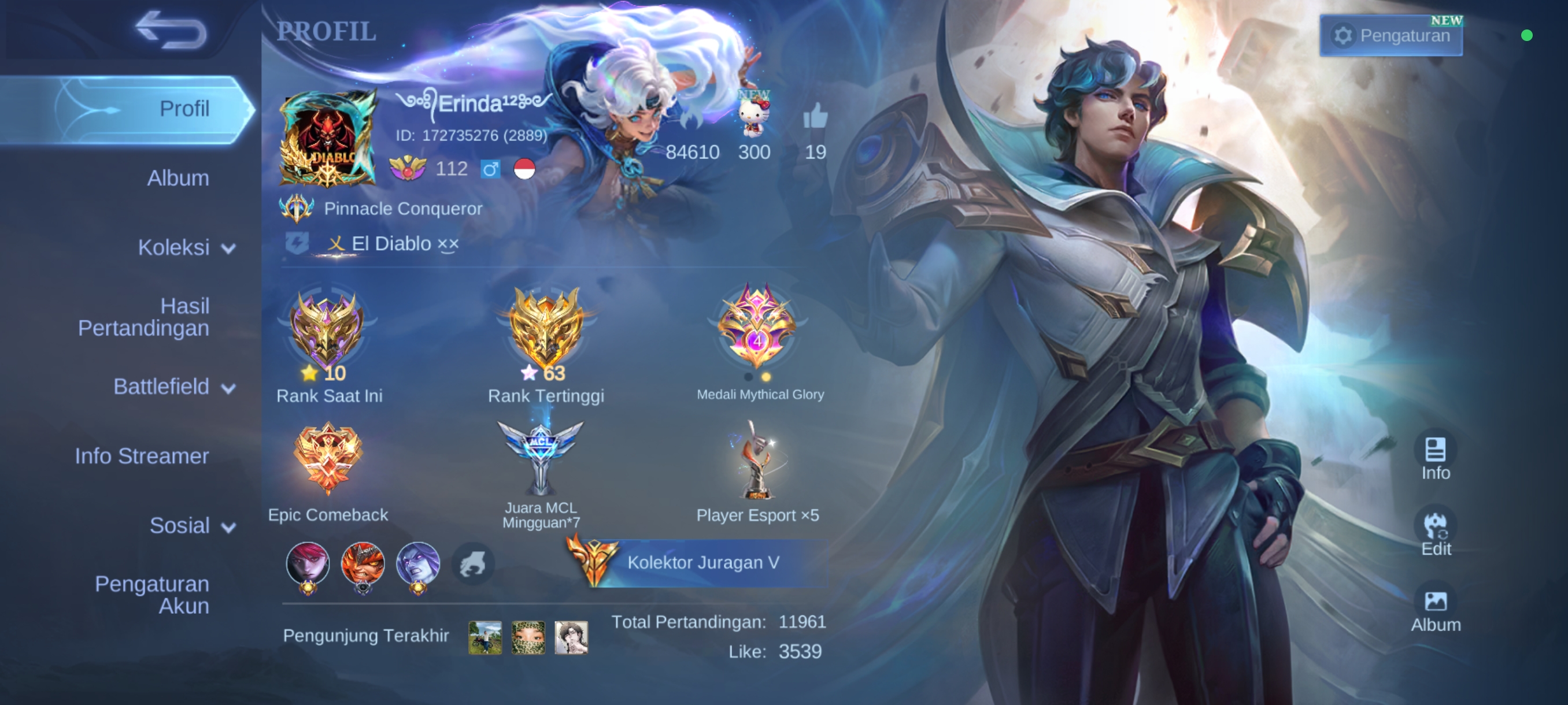 Akun MOBILE LEGEND