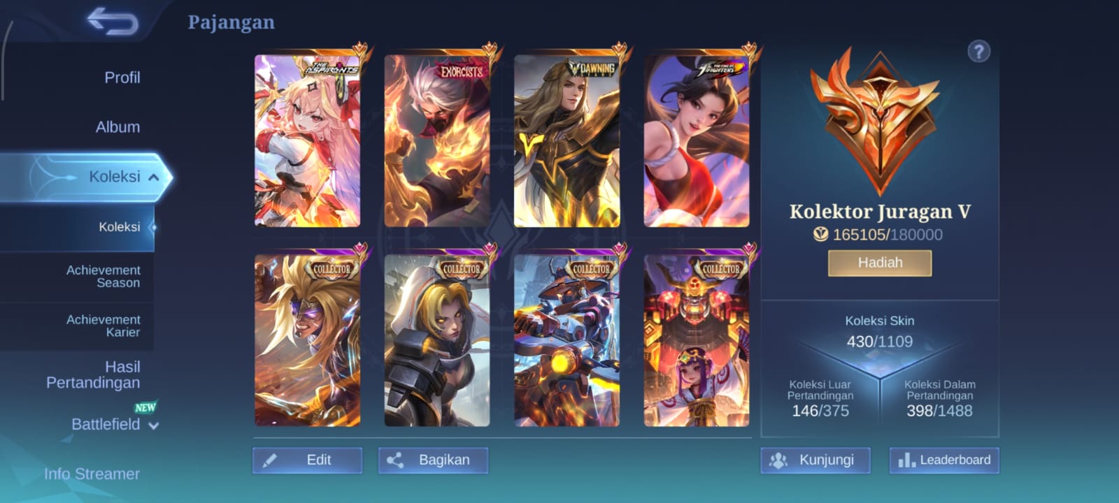 1 legend skin idaman lance hero